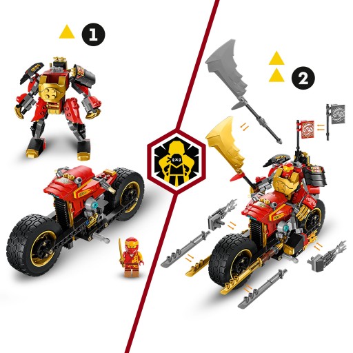 LEGO Bricks Ninjago 71783 Кайя ЭВО Механический гонщик