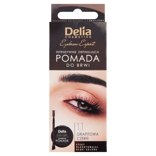 DELIA EYEBROW EXPERT Помада для бровей - ГРАФИТ