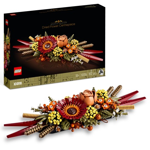 LEGO Icons Украшение из сухих цветов 10314