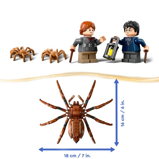 LEGO Klocki Harry Potter 76434 Aragog w Zakazanym Lesie z ruchomymi nogami