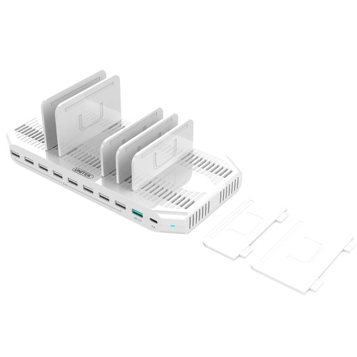 Зарядная станция 10 x USB 160 Вт, QC3.0, USB-C, Y