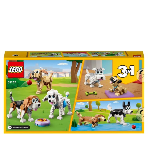 LEGO CREATOR 31137 UROCZE PSIAKI + LEGO TORBA PAPIEROWA ŚREDNIA 6315792