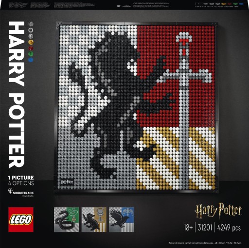 LEGO ART 31201 Гербы Хогвартса о Гарри Поттере
