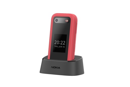 Телефон Nokia 2660 DS красный + настольное зарядное устройство