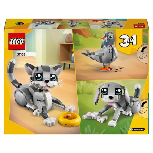 Подарок LEGO для 8+ -year -sold Creator 31163 Озорная кошка + Lego Bag