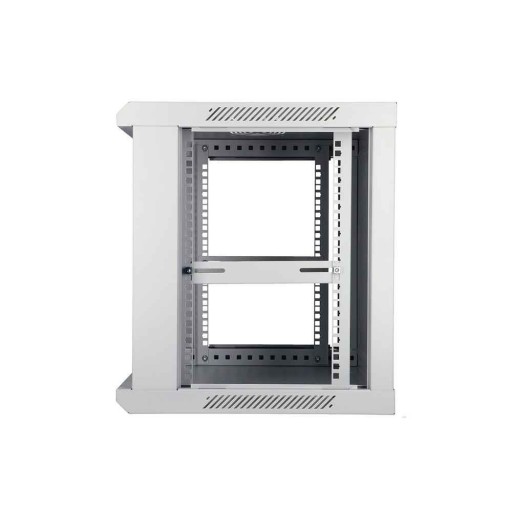 Szafka wisząca rack 9U 600x450 szara szklane