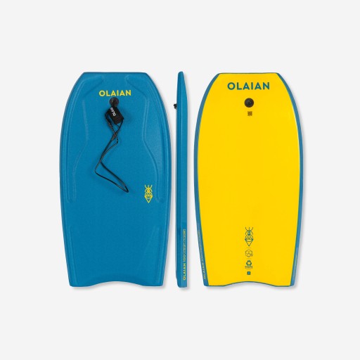 Deska bodyboard Olaian 100 z leashem na nadgarstek rozmiar 42