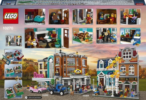 LEGO Creator Expert 10270 Трехэтажный книжный магазин Многоквартирный дом Модульное здание