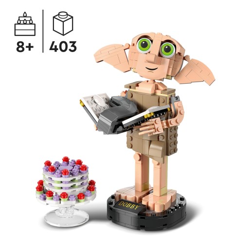 LEGO HARRY POTTER 76421 SKRZAT DOMOWY ZGREDEK+ LEGO TORBA PAPIEROWA ŚREDNIA