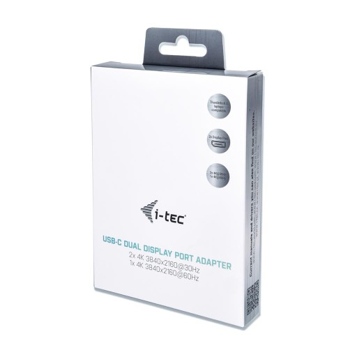 АДАПТЕР I-TEC 2 ДВОЙНОЙ ПОРТ ДИСПЛЕЯ DP USB-C 4K