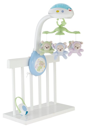 КАРУСЕЛЬ С МИШКАМИ 3 в 1 ПРОЕКТОР FISHER PRICE CDN41 со звуками