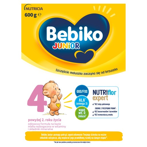 3 x Молочная смесь BEBIKO 4 Junior 600г