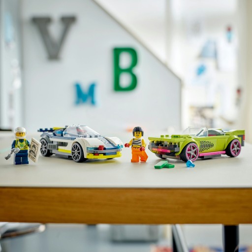 LEGO City 60415 Полицейская погоня на полицейской машине Muscle Car 213 Klocki 6+