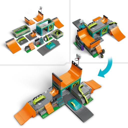 LEGO CITY 60364 БЛОКИ УЛИЧНОГО СКЕЙТПАРКА