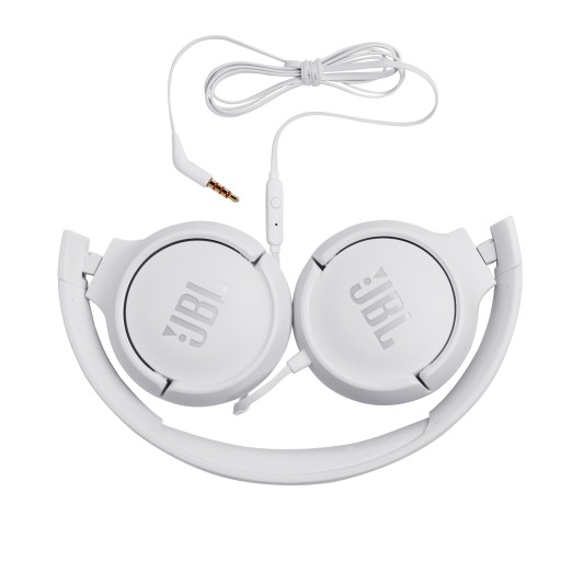 SŁUCHAWKI JBL TUNE 500 NAUSZNE Z MIKROFONEM BIAŁE