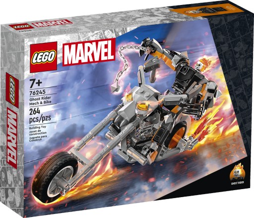 LEGO Marvel Призрачный гонщик — Механ и мотоцикл 76245