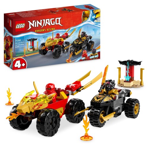LEGO Ninjago 71789 Битва Кай и Рас на мотоциклах + подарочная сумка