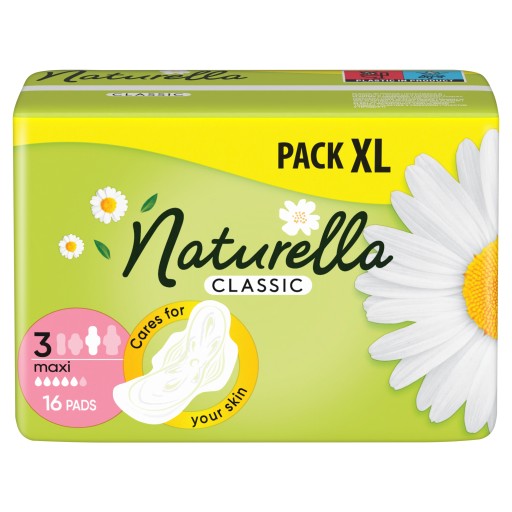 NATURELLA CLASSIC MAXI РОМАШКОВЫЕ ГАНИТАРНЫЕ ПРОКЛАДКИ X16