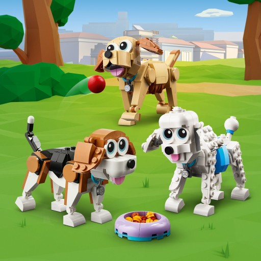 LEGO CREATOR 31137 UROCZE PSIAKI + LEGO TORBA PAPIEROWA ŚREDNIA 6315792