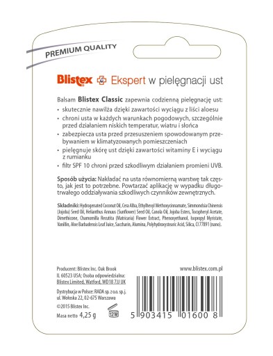 Бальзам для губ Blistex Classic, 4,25 г