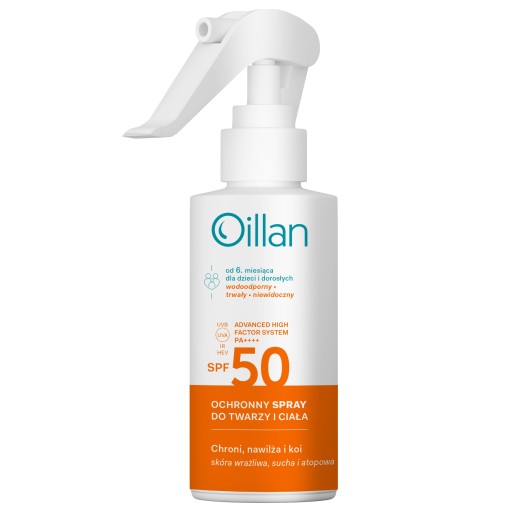 Oillan Sun 50 Солнцезащитная эмульсия SPF для лица и тела 125 мл