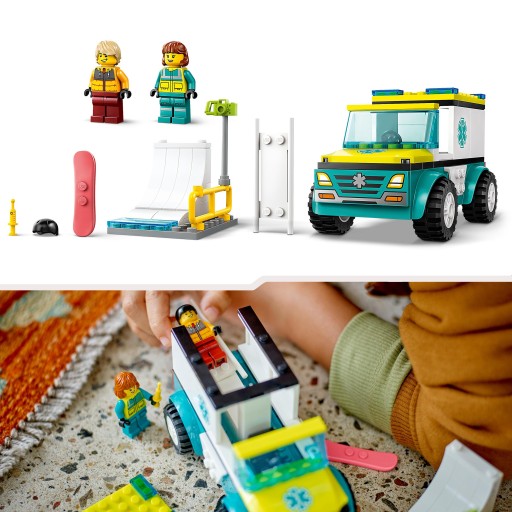 LEGO CITY 60403 АВАРИЯ И СНОУБОРДИСТ