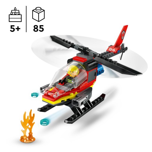 LEGO City 60411 Кубики пожарно-спасательного вертолета