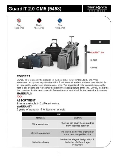 Сумка для ноутбука Samsonite CM5-09-004 с диагональю 17,3 дюйма