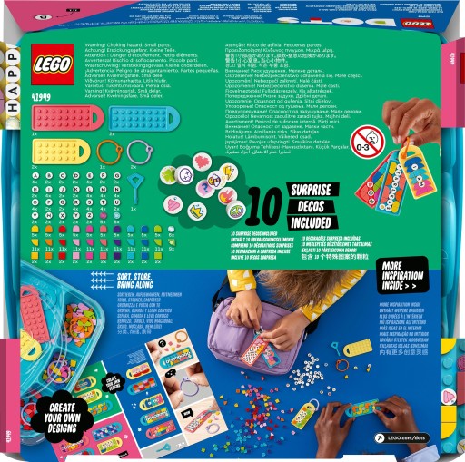 LEGO DOTS 41949 Megazestaw zawieszek wiadomości