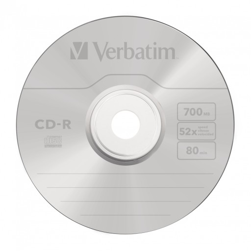 Płyta CD-R 700MB 52x VERBATIM DataLife PLUS 43343 Cake 50 szt.