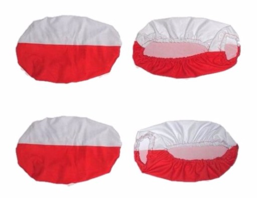 FLAGA NA LUSTERKA POKROWIEC 2 sztuki KIBICA POLSKI
