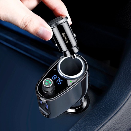 FM-передатчик Baseus, Bluetooth, MP3, зарядное устройство, 2 порта USB