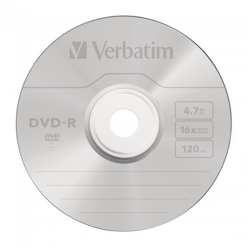 VERBATIM DVD-R (25 шт.), шпиндель, 16x, 4,7 ГБ(43522)