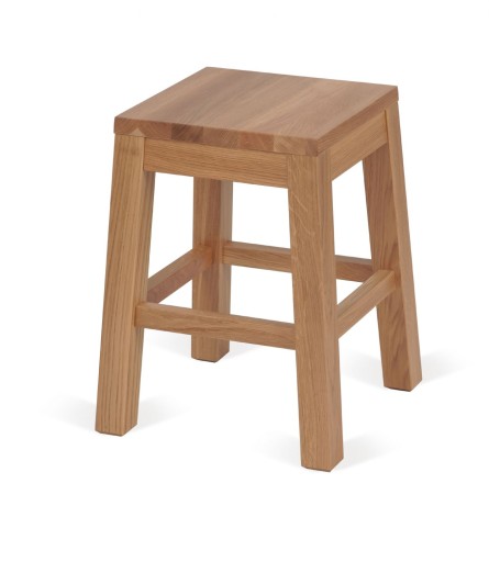 Taboret Luna L lity drewniany stołek dębowy