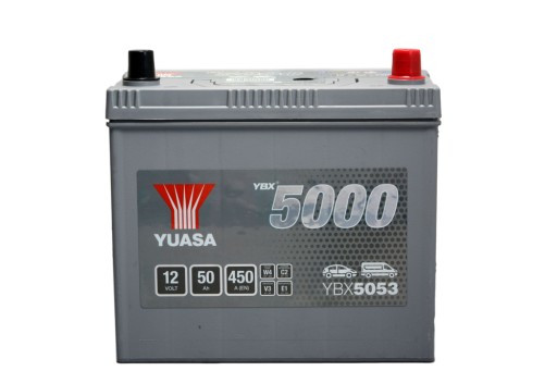 YUASA YBX5053 12 В 50 Ач 450 А 48 Ач