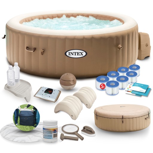 SPA dmuchane Basen Hydromasaż Intex 4os zestaw