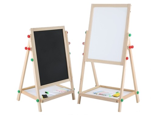 Flipchart edukacyjny tablica magnetyczna kredowa