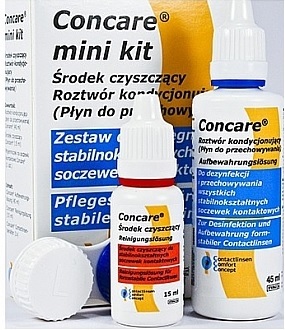 Жидкость Concare для жестких линз 4 шт + Миникит