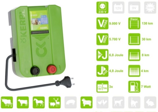 PASTUCH ELECTRIZER KERBL TITAN Ni 6800 6.8 Jula