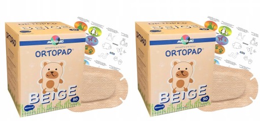 100шт телесные патчи для глаз JUNIOR Ortopad