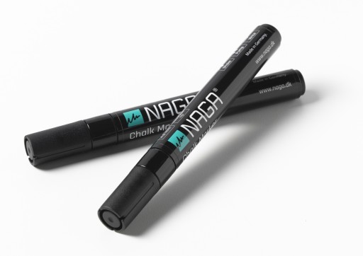 ЧЕРНЫЕ маркеры NAGA 4,5мм для стеклянных досок, 2 шт.