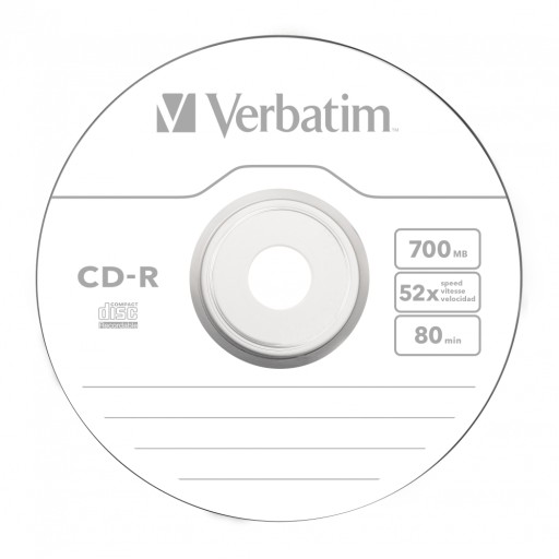 Диски VERBATIM CD-R ЭКСТРА ЗАЩИТА 700МБ 50 шт.