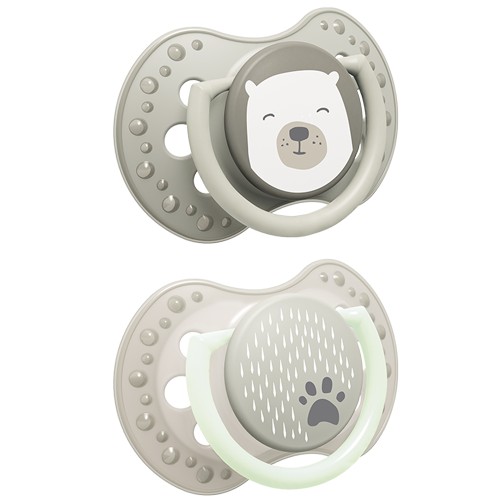 Lovi, пустышка динамическая, Buddy Bear, 2 шт. 6-18м