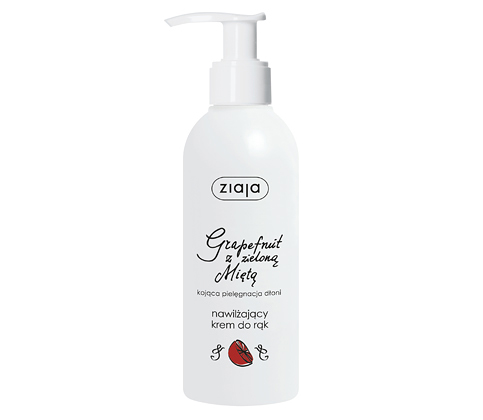 Ziaja nawilżający krem do rąk grapefruit mięta