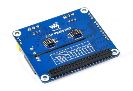 2 изолированных интерфейса RS485 HAT Raspberry Pi