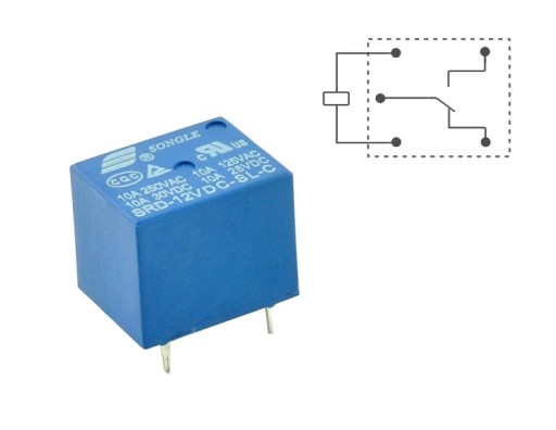 SRD-9VDC-SL-C реле коммутируемое SONGLE 9В 10А