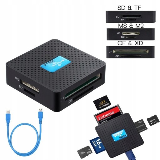 Кардридер Micro SD MS M2 CF Duo XD через USB 3.0