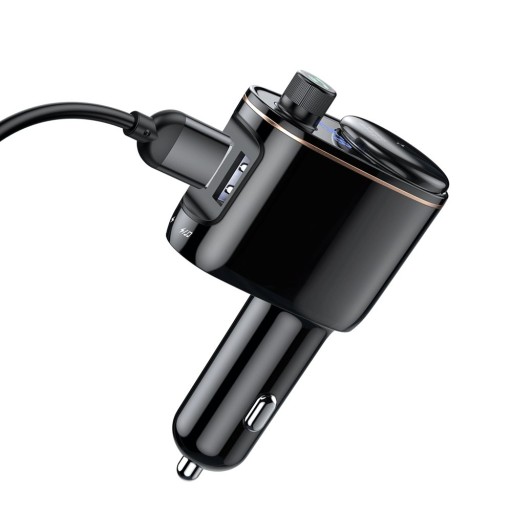 FM-передатчик Baseus, Bluetooth, MP3, зарядное устройство, 2 порта USB