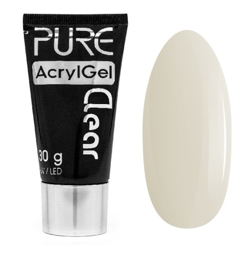 Акриловый гель Pure Nails AcrylGel 30 г, прозрачный прозрачный