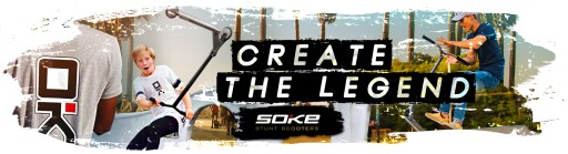 Трюковый самокат SOKE EVO ABEC-9 Stunt 100 кг.